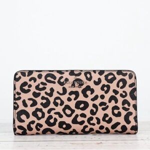 Kate Spade Darcy Leopard Print Wallet